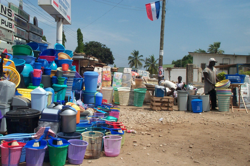 accra ghana colorful plastic waste bins for sale