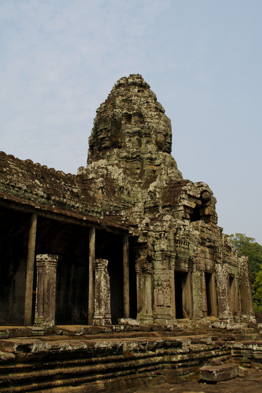 One of the Bayon temple's smiling towers