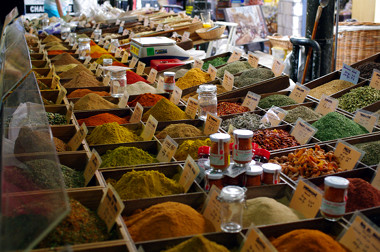 Spices at the Provencal Market in Antibes, France