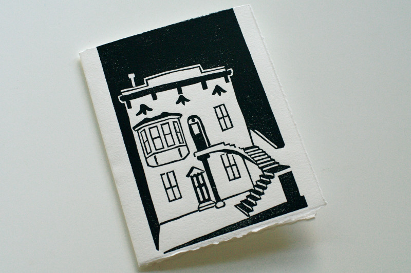Finished print of our condo (as a card)