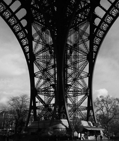 The Eiffel Tower's east piler
