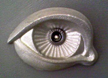 Eye-shaped peephole at Yerba Buena Center for the Arts