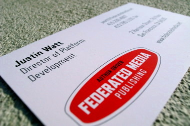 Federated Media business card