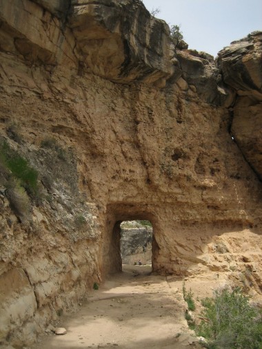 one of two underpasses at the beginning of the trail