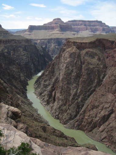 the colorado river to the left