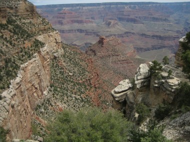 the next morning, at the bright angel trailhead