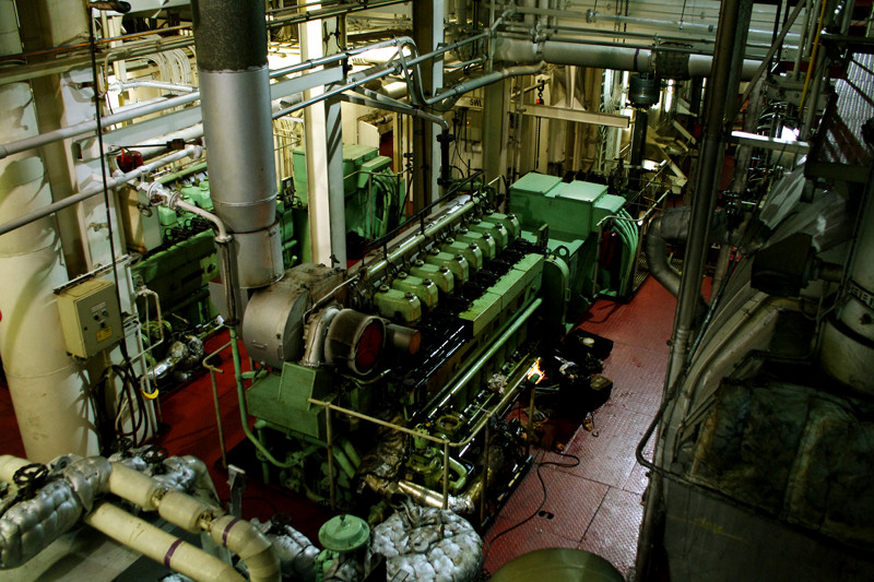 The engine room of the Hanjin Palermo