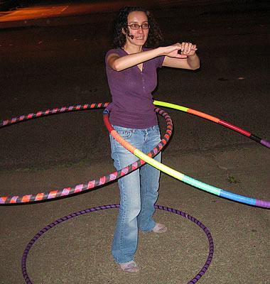 Marcia hula hooping