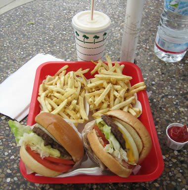 the famous in and out burgers