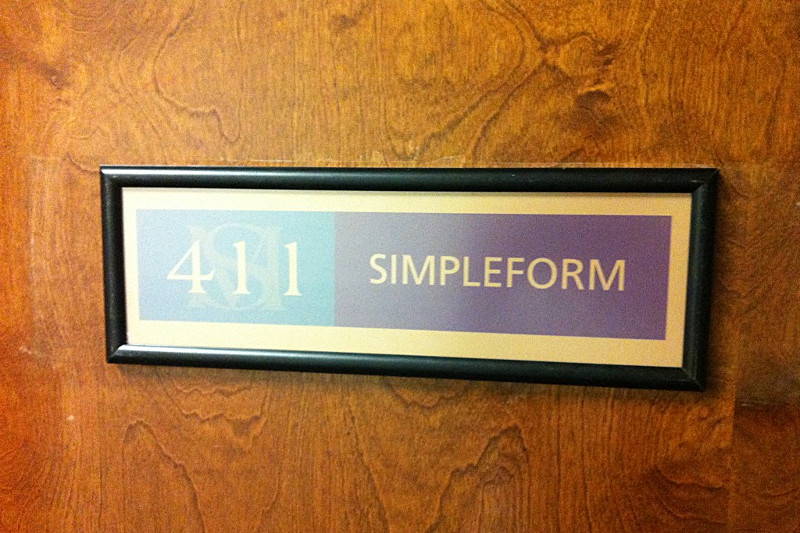Simpleform door sign