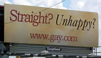 Straight? Unhappy? Billboard Parody