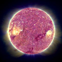 ultraviolet photo of the sun