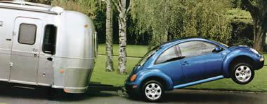 airstream and vw new beetle