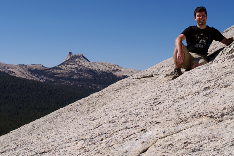 Justin on Lembert Dome in Yosemite National Park