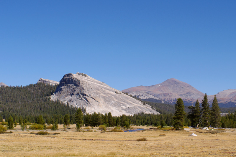 Lembert Dome rising up out of Tuolumne Meadows in Yosemite National Park