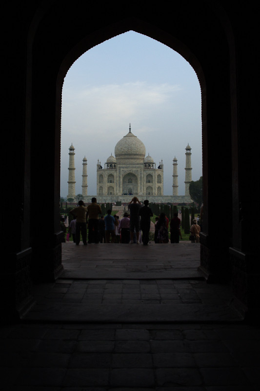 The Taj Mahal at dawn