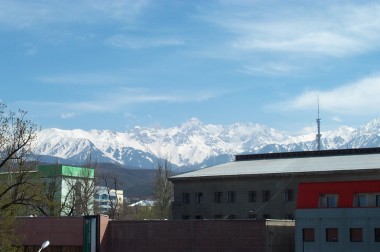 close up of mountains from the mission
