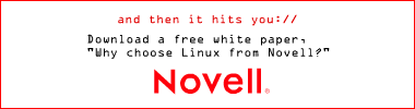 Novell ad, and then it hits you://