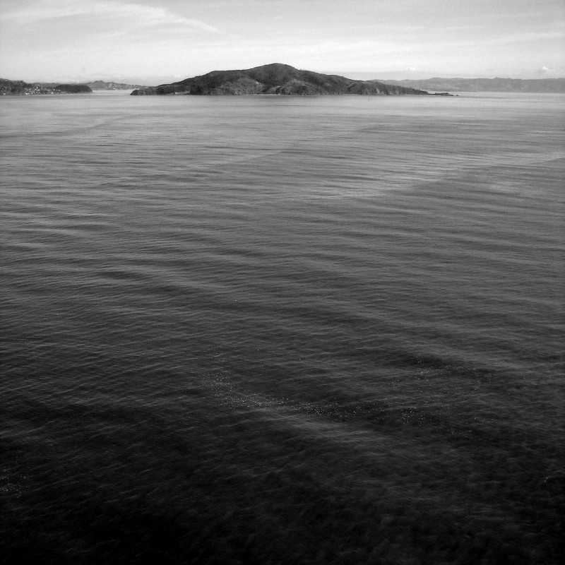 San Francisco Bay and Angel Island, as seen from the Golden Gate Bridge