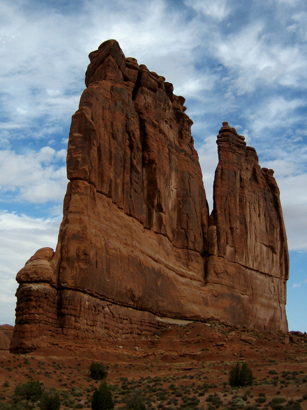 The Organ rock formation at Arches National Park