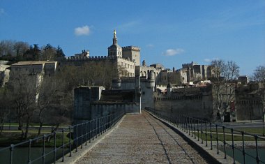 Avignon as seen from the Pont d'Avignon