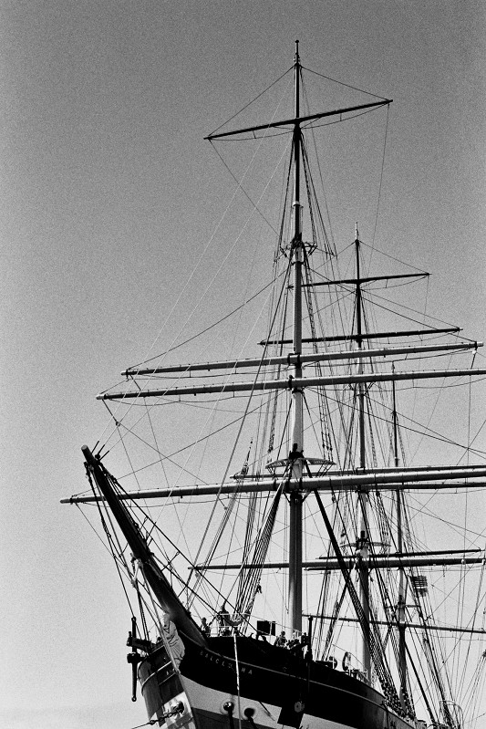 Extensive rigging on the Balclutha