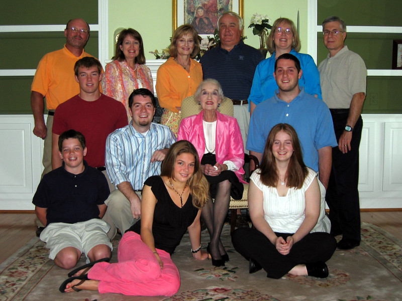 Photograph of the Barnette family taken on June 5, 2005