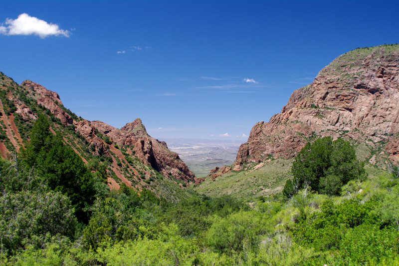 View from the Pinnacles Trail overlook in Big Bend National Park