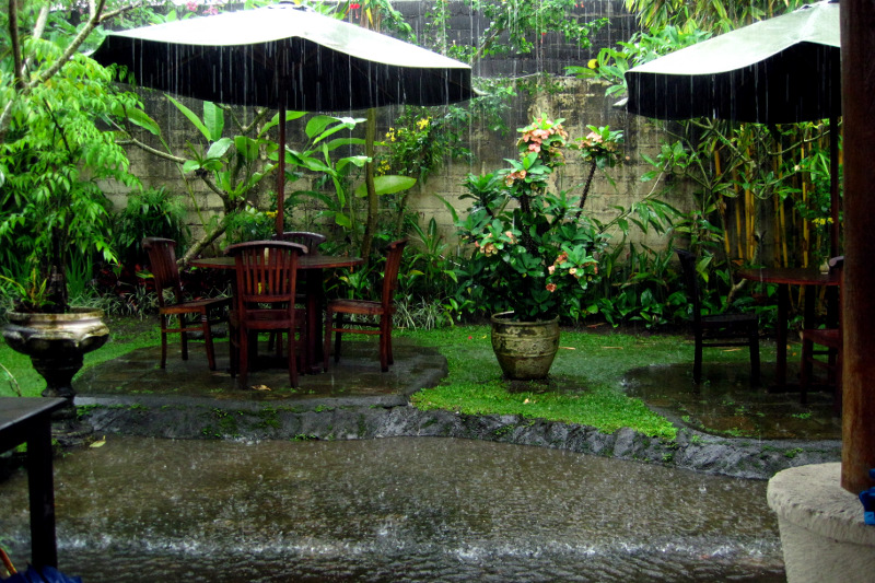 bumi bali cooking class pouring rain