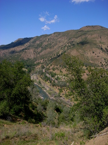 Mountain view from the Cache Creek Canyon Frog Pond Trail