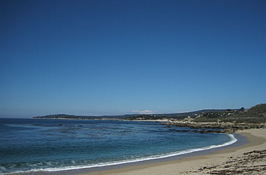 View toward Carmel from Carmel River State Beach