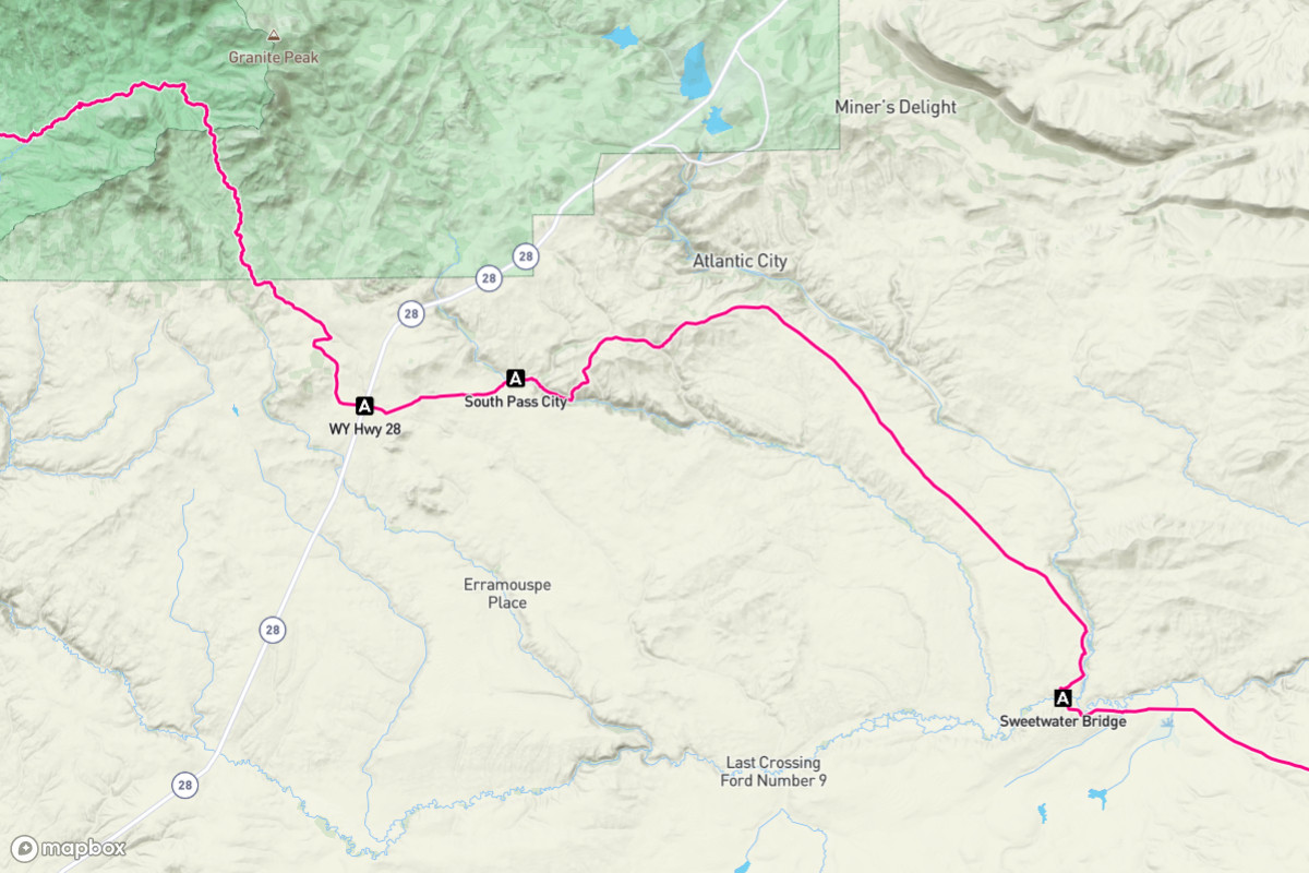 Screenshot of the CDT Coalition's Interactive Map, showing 3 access points