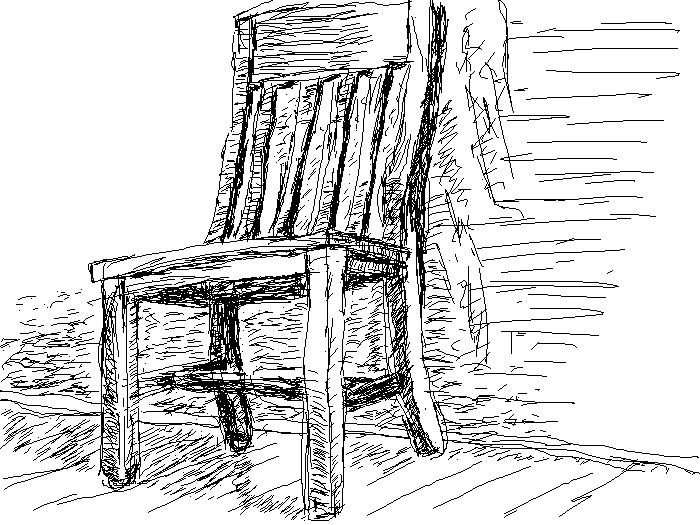 sketch of a chair