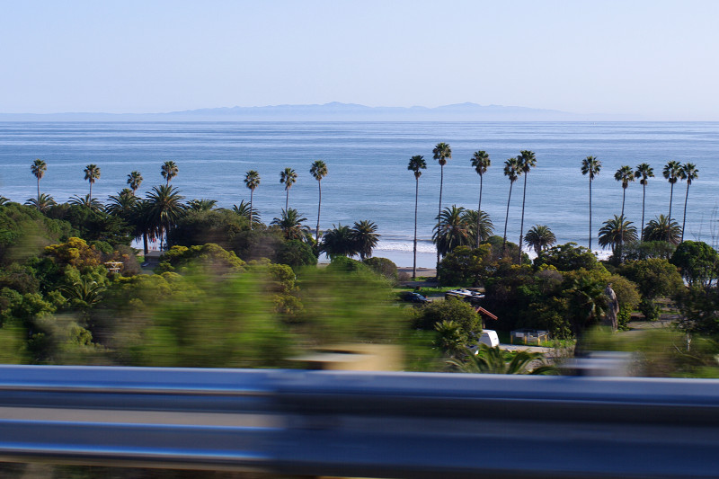 The Channel Islands as seen from US-101, near Santa Barbara