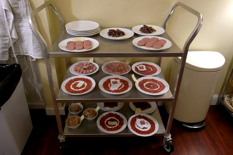 Charcuterie cart from Fatted Calf