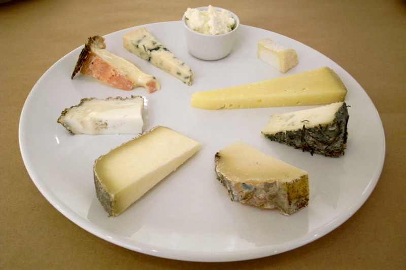 Cheese plate for cheese paired with charcuterie