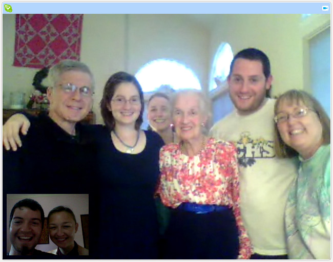 Christmas 2010 family photo, taken with Skype