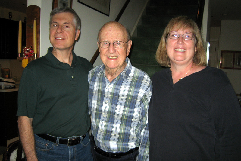 Papa with my Dad and Mom after his 90th birthday