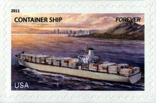 USPS Container Ship Forever Stamp