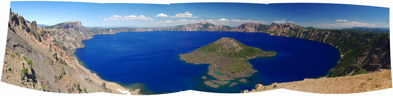 Panorama of Crater Lake National Park