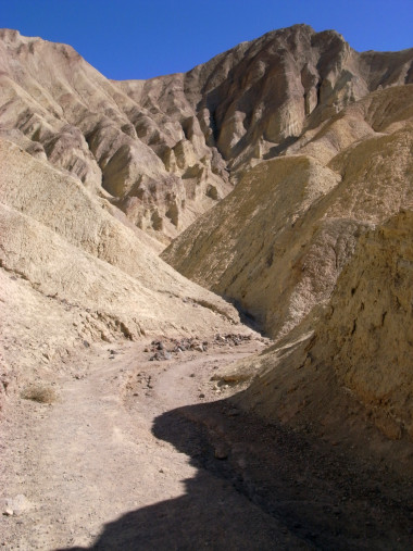 View along Golden Canyon