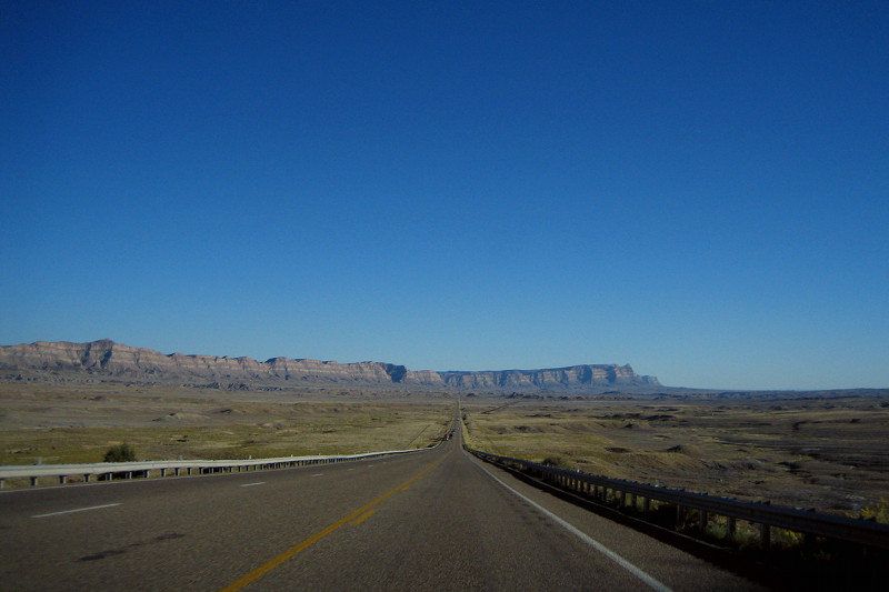 Distant plateau on the way to Moab, UT