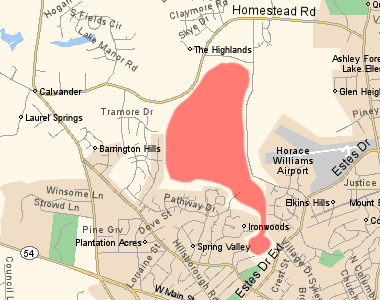 map of estes trails area