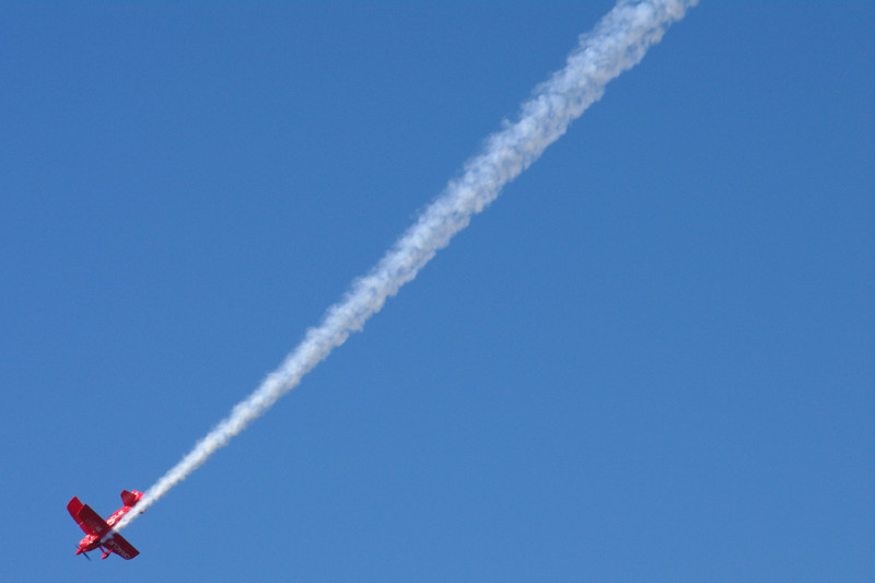 Oracle Challenger II bi-plane performing at the SF Fleet Week Airshow 2012