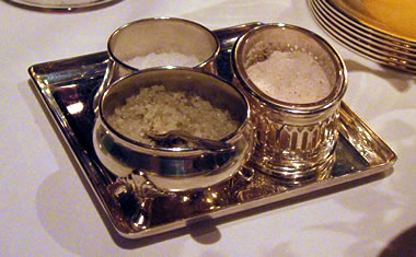 Salt for the foie gras at the French Laundry