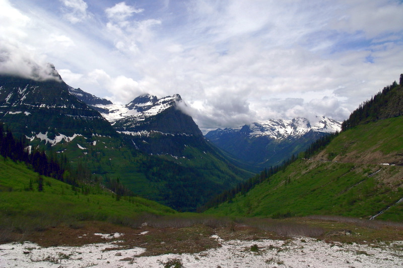 View from the top of Going-to-the-Sun Road