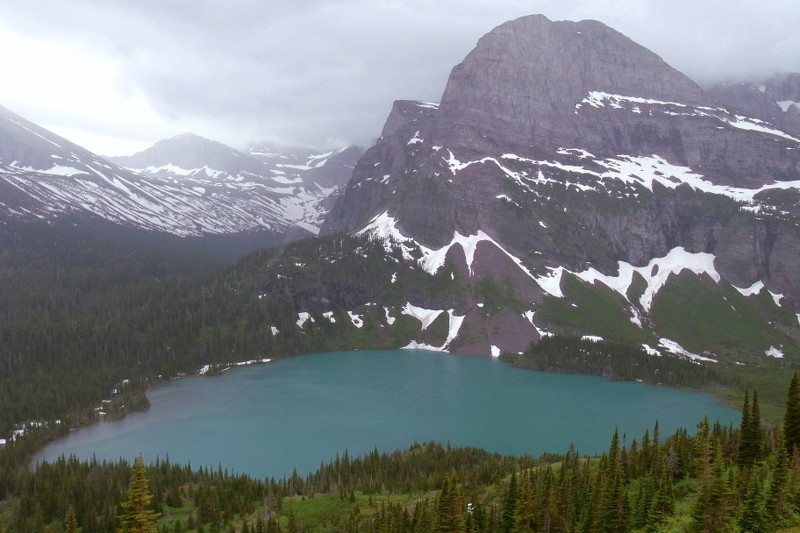 Grinnell Glacier Lake in Glacier National Park