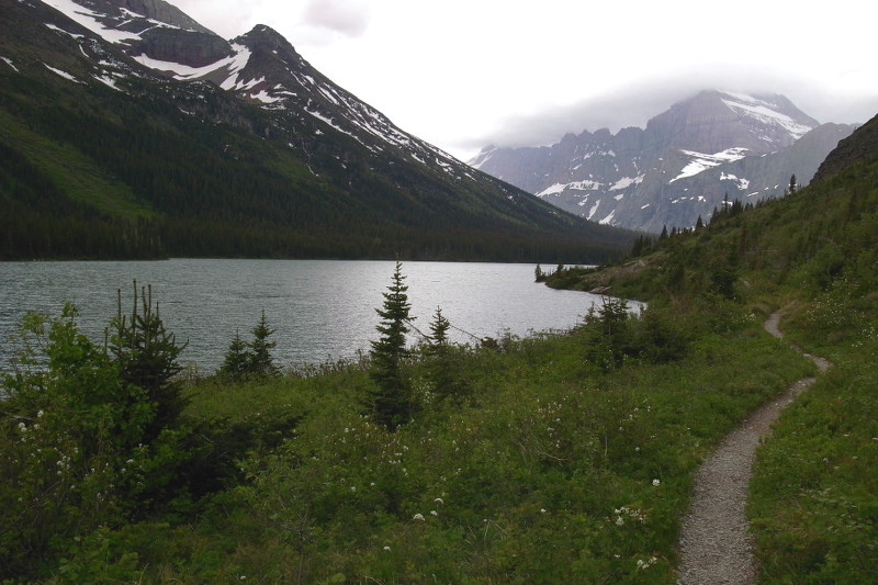 Lake Josephine in Glacier National Park