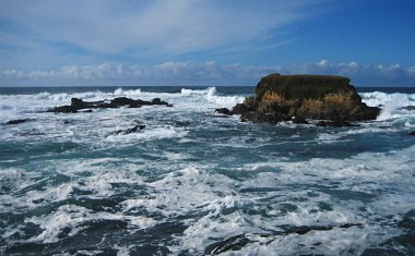 Ocean view from glass beach