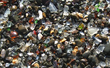 Glass Beach, up close